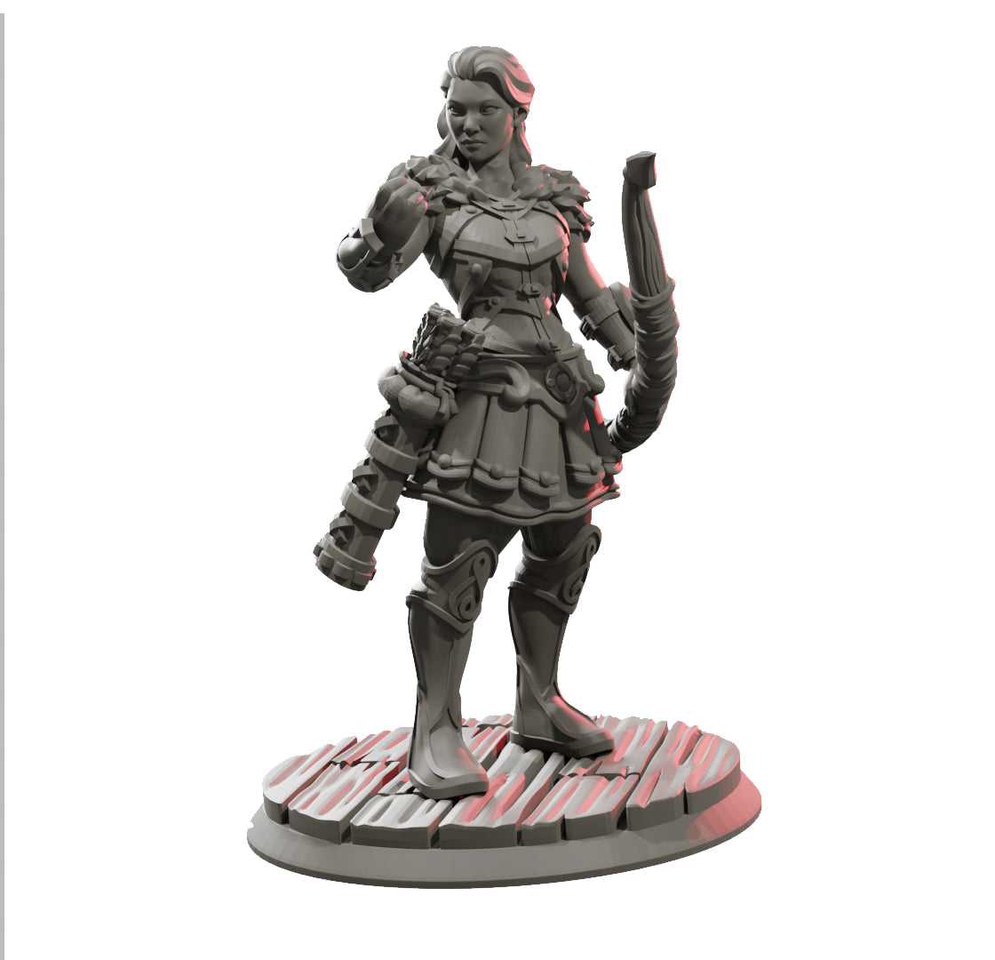 Miniaturas Tribo Dos Mares Arqueira Dungeons And Dragons Rpg