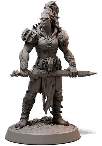 Miniatura Conspiração Orc Guerreira Dungeons And Dragons Rpg