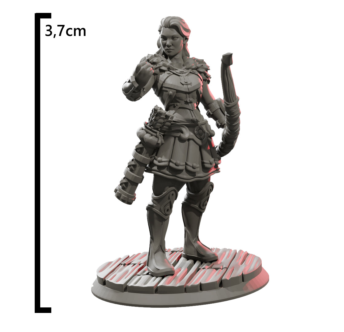 Miniaturas Tribo Dos Mares Arqueira Dungeons And Dragons Rpg