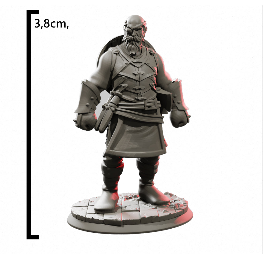 Miniaturas Tribo Dos Mares Barbaro 3 Dungeons And Dragons