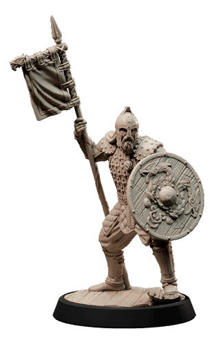 Miniatura Tribo Dos Mares Homem Bandeira Dungeons And Dragon