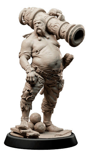 Miniatura Envie Ahoy! Pirata Canhão Dungeons And Dragons Rpg