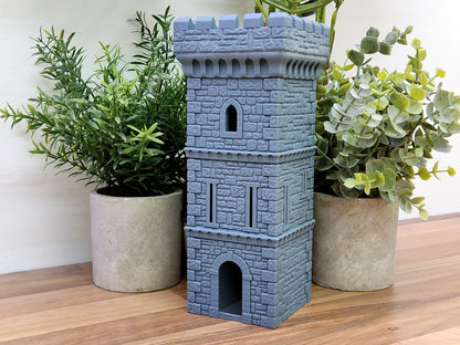 Torre Para Dados Castelo Jogo Rpg Games Tabuleiro Ded Mesa