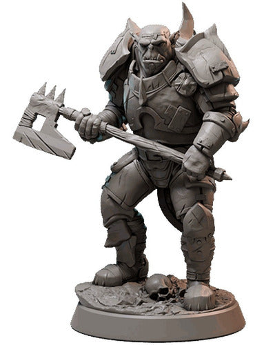 Miniatura Conspiração Orc Lider Dungeons And Dragons Rpg