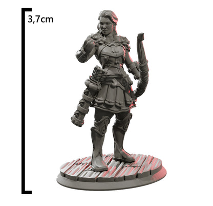 Miniaturas Tribo Dos Mares Arqueira Dungeons And Dragons Rpg
