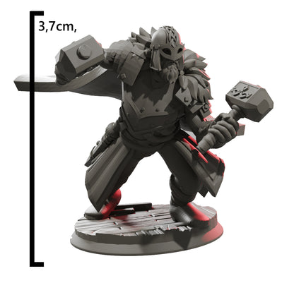 Miniatura Tribo Dos Mares Barbaro Chefe Dungeons And Dragons