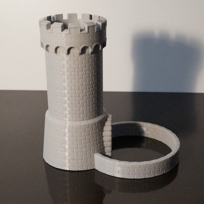 Torre Para Dados Castelo Jogo Rpg Games Tabuleiro Ded Mesa