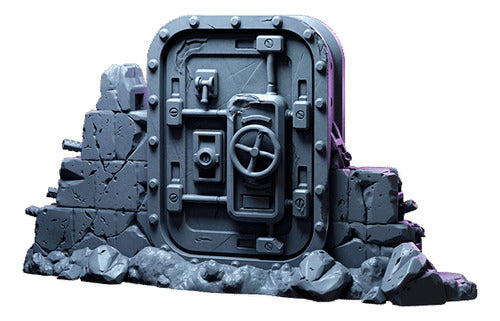 Miniaturas Deserto Nuclear Porta Explodida Dungeons And Drag