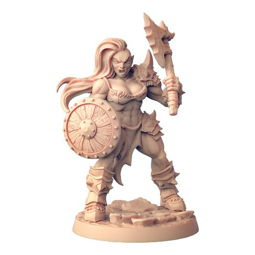 Miniaturas Devastação Orc Guerreira Dungeons And Dragons Rpg