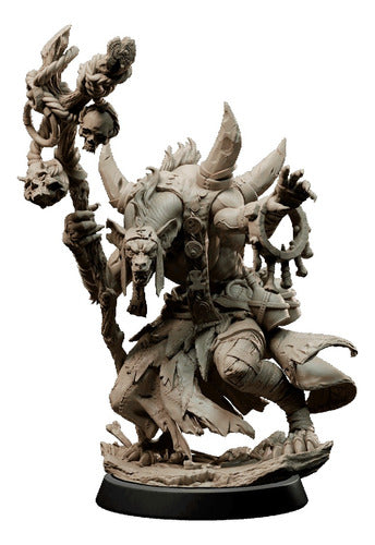 Miniaturas Culto Voraz Gnol Shaman Dungeons And Dragons Rpg