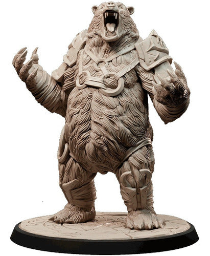 Miniatura Experimento Do Mago Urso Guerreiro Rpg D&d